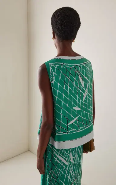Altuzarra Siggi Tie-Detailed Silk Top | Thumbnail 4 Altuzarra Siggi Tie-Detailed Silk Top | Thumbnail 4