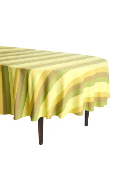 Marrakshi Life Exclusive La Isla Circular Cotton Tablecloth - Stripe | Thumbnail 1 Marrakshi Life Exclusive La Isla Circular Cotton Tablecloth - Stripe | Thumbnail 1