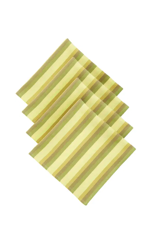 Marrakshi Life Exclusive La Isla Set-of-Four Cotton Napkins - Stripe