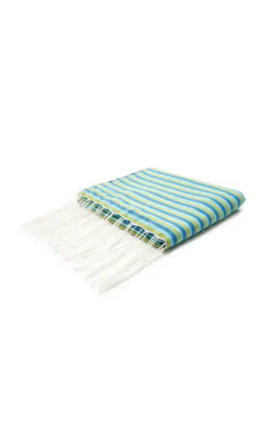 Marrakshi Life Exclusive La Isla Turkish Cotton Beach Blanket - Stripe | Thumbnail 2
