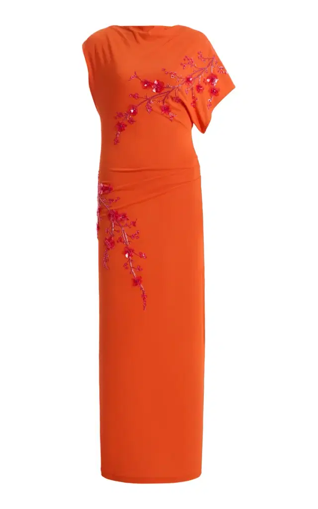 DES_PHEMMES Exclusive La Isla Off-The-Shoulder Maxi Dress