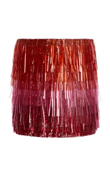 DES_PHEMMES Exclusive La Isla Fringed Micro Skirt | Thumbnail 1