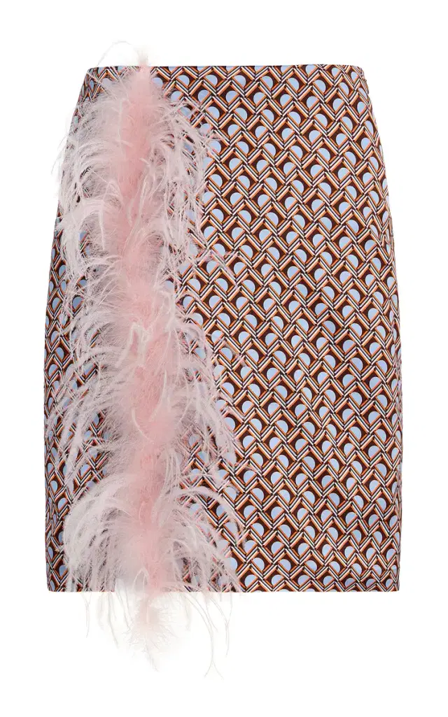 DES_PHEMMES Exclusive La Isla Slit Suit Skirt