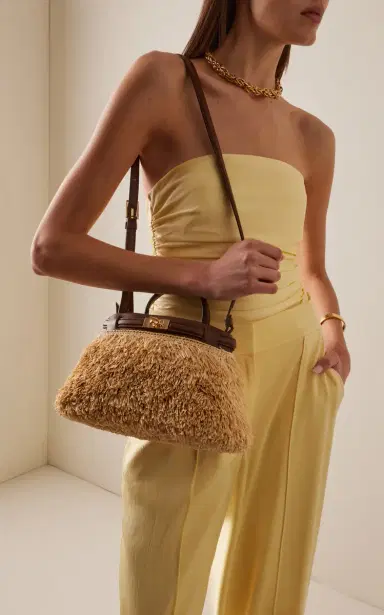 JANESSA LEONE Exclusive La Isla Mini Leoné Raffia Bag | Thumbnail 3