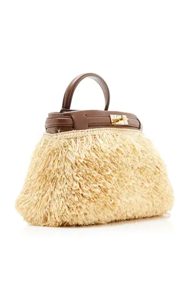 JANESSA LEONE Exclusive La Isla Mini Leoné Raffia Bag | Thumbnail 4