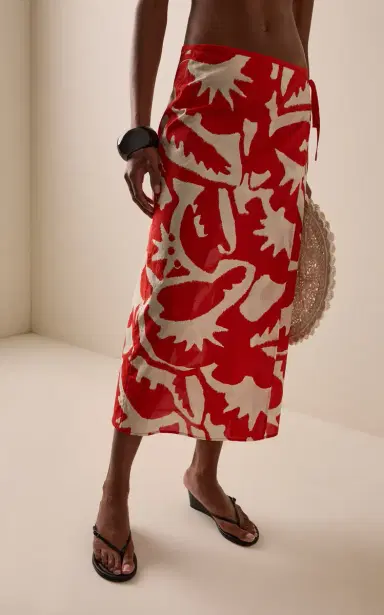 SIR. Exclusive Cotton Voile Maxi Wrap Skirt | Thumbnail 3 SIR. Exclusive Cotton Voile Maxi Wrap Skirt | Thumbnail 3