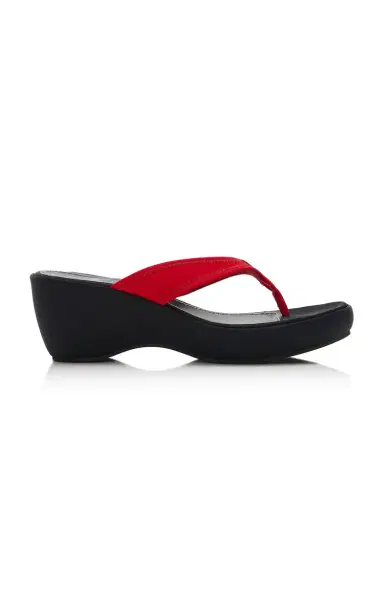 Staud Remy Thong Wedge Sandals | Thumbnail 1 Staud Remy Thong Wedge Sandals | Thumbnail 1