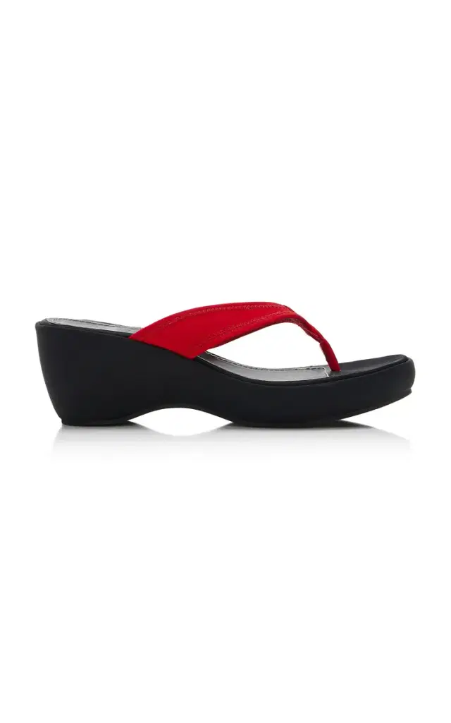 STAUD Remy Thong Wedge Sandals