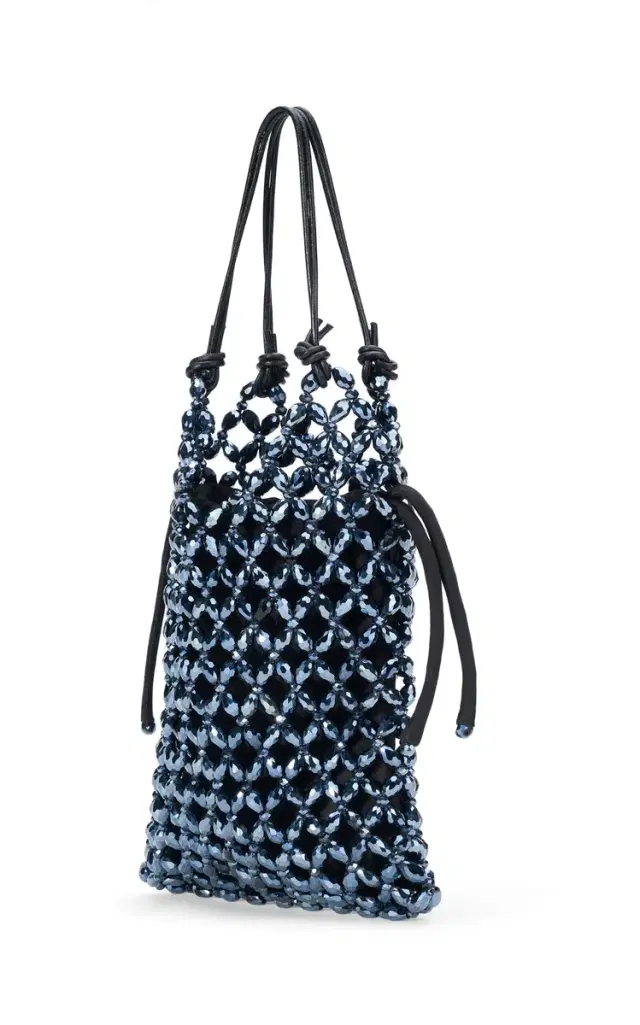 STAUD Kelly Beaded Leather Bag