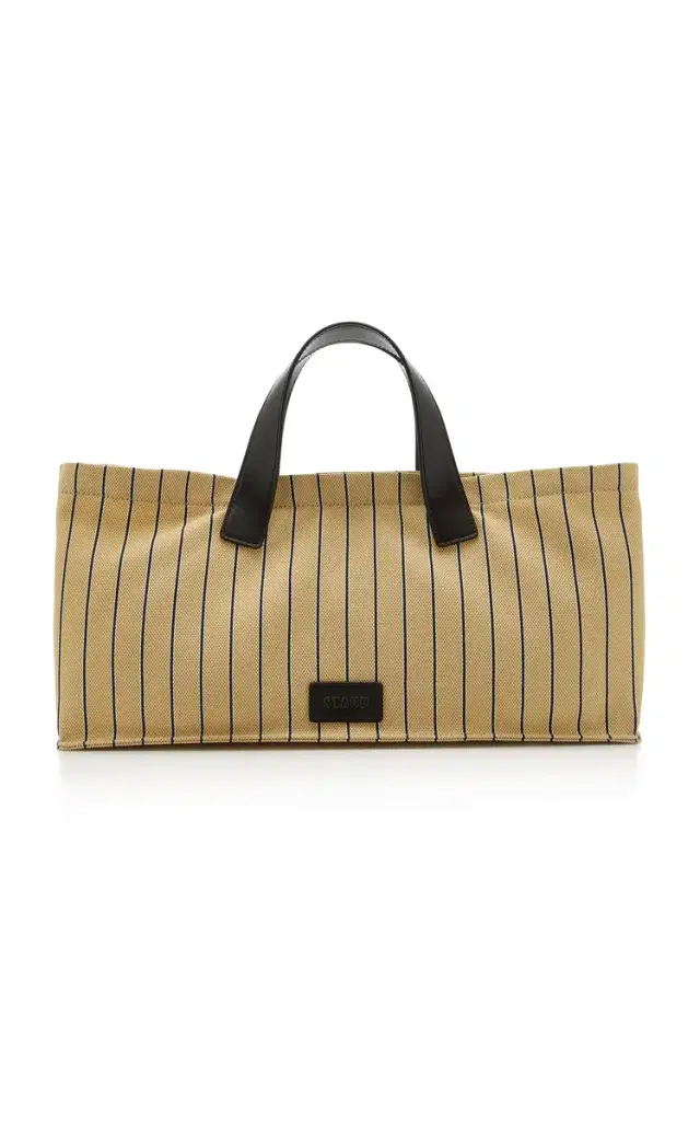 STAUD Port Striped Tote Bag