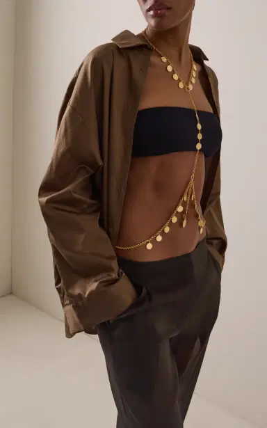ben-amun Exclusive 24K Gold Plated Body Chain | Thumbnail 2 ben-amun Exclusive 24K Gold Plated Body Chain | Thumbnail 2