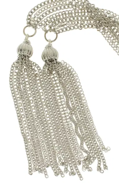 ben-amun Exclusive Silver Tassel Chain Belt | Thumbnail 6 ben-amun Exclusive Silver Tassel Chain Belt | Thumbnail 6