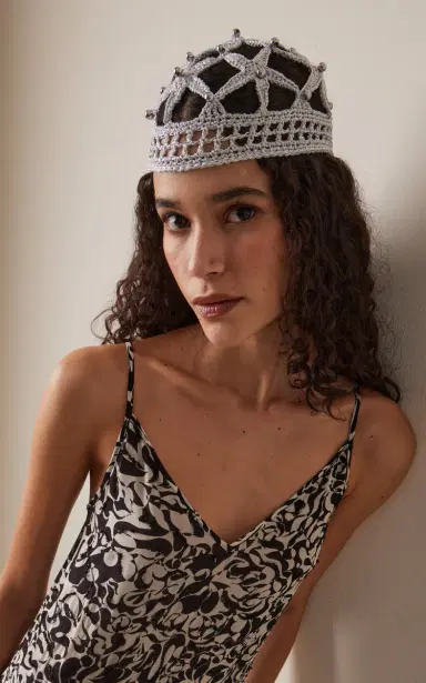 PARDOhats Exclusive La Isla Sirena Embellished Openwork Headpiece | Thumbnail 2 PARDOhats Exclusive La Isla Sirena Embellished Openwork Headpiece | Thumbnail 2