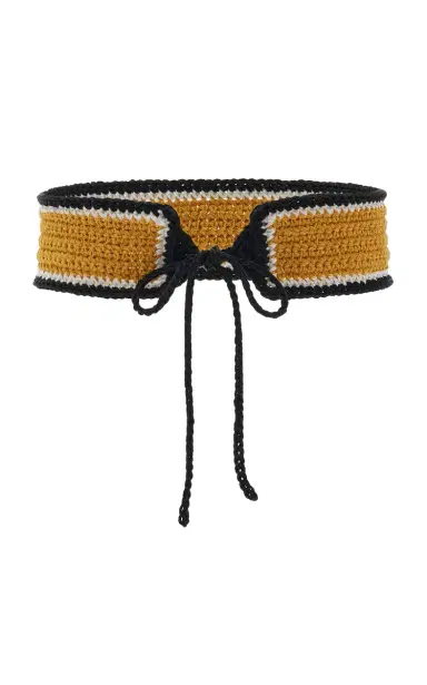 PARDOhats Exclusive La Isla Cale Crocheted Linen Belt | Thumbnail 3