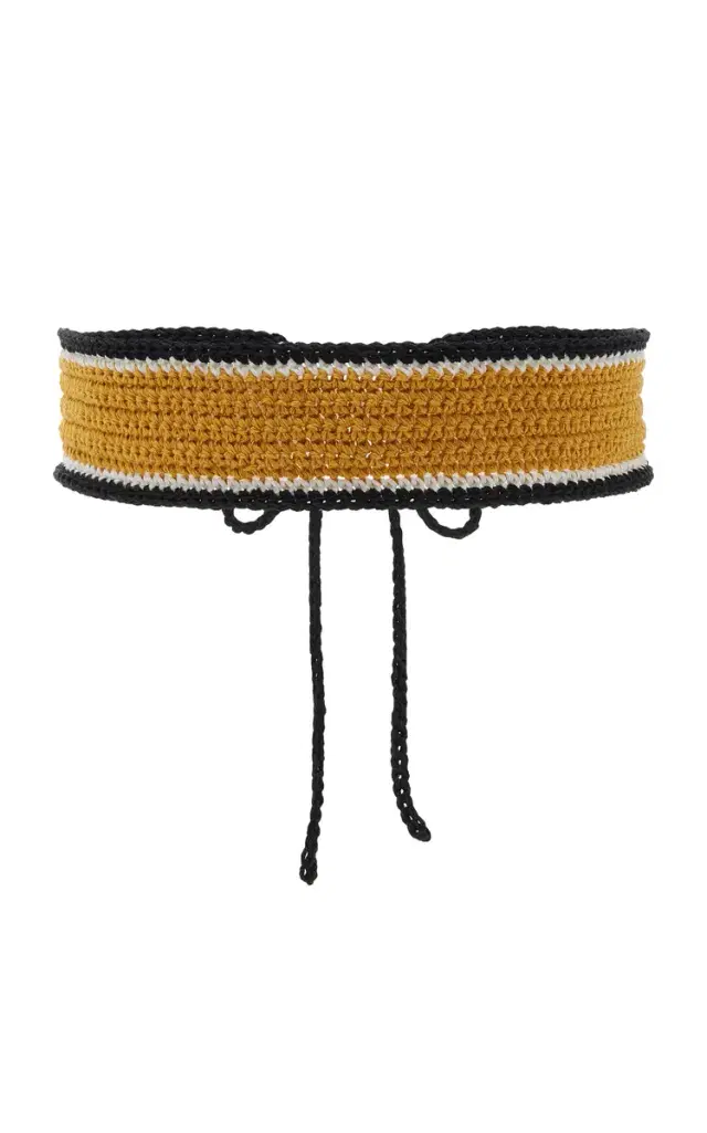 PARDOhats Exclusive La Isla Cale Crocheted Linen Belt