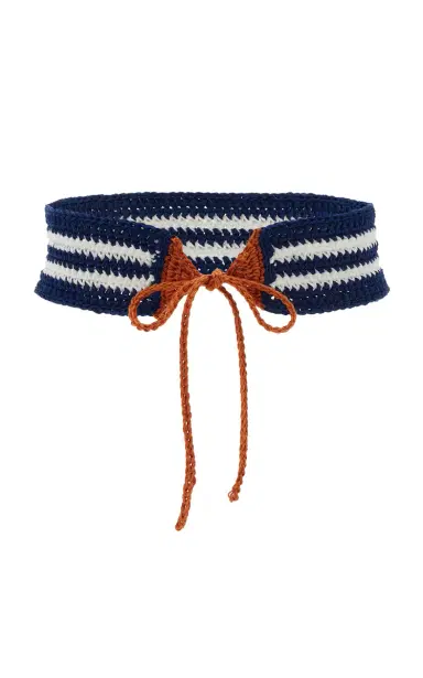 PARDOhats Exclusive La Isla Remo Crocheted Linen Belt | Thumbnail 3 PARDOhats Exclusive La Isla Remo Crocheted Linen Belt | Thumbnail 3