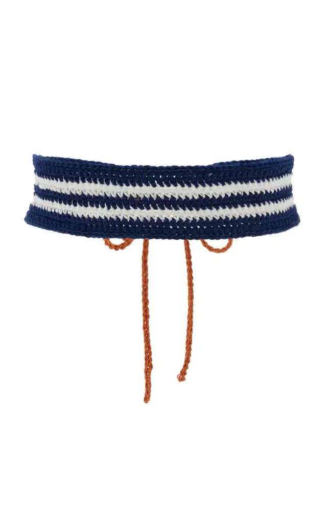 PARDOhats Exclusive La Isla Remo Crocheted Linen Belt