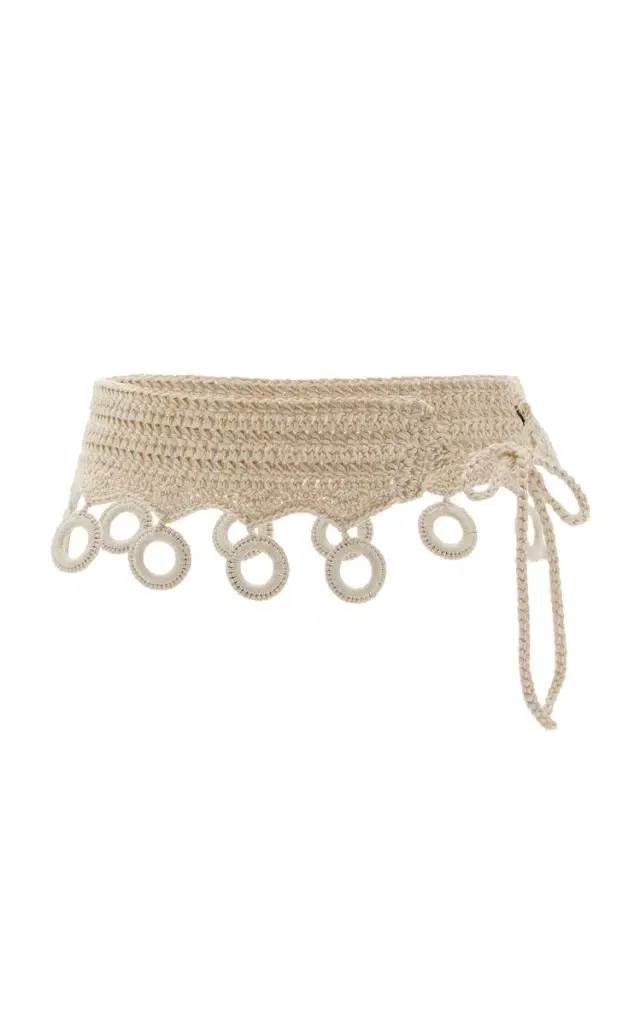 PARDOhats Exclusive La Isla Nudo Crocheted Cotton Belt