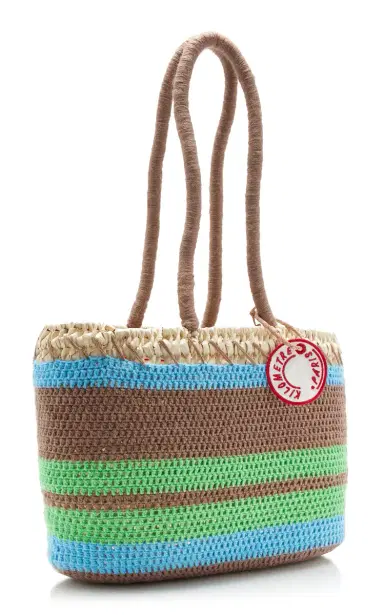Kilometre Paris Exclusive La Isla Striped Raffia Tote Bag | Thumbnail 3