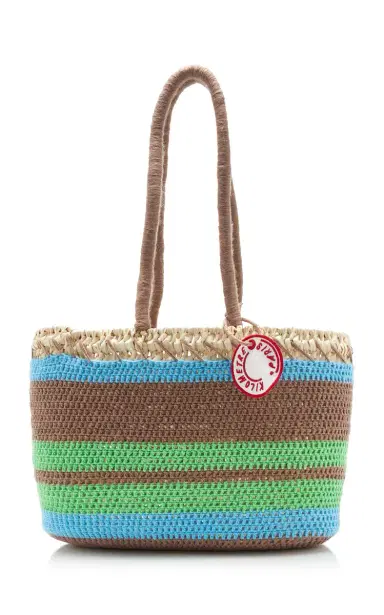 Kilometre Paris Exclusive La Isla Striped Raffia Tote Bag | Thumbnail 1