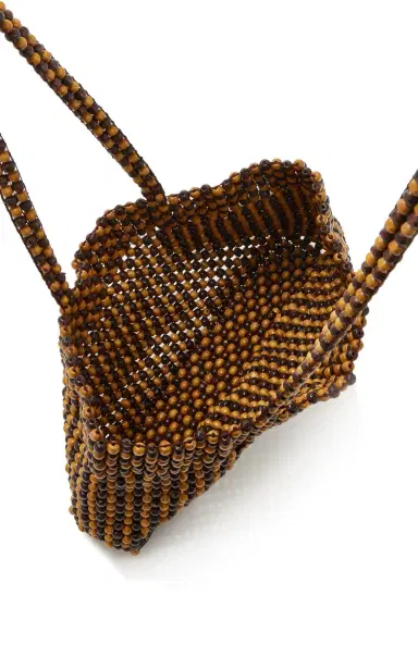 CORDERA Exclusive La Isla Wood-Beaded Mini Bag | Thumbnail 5