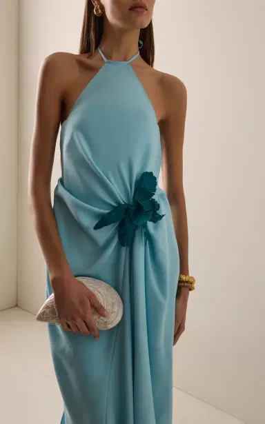 Rosie Assoulin Exclusive La Isla Silk Midi Scarf Dress | Thumbnail 5