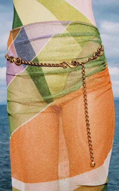 Cala de la Cruz Exclusive La Isla Patella Sparkling Mesh Skirt | Thumbnail 3