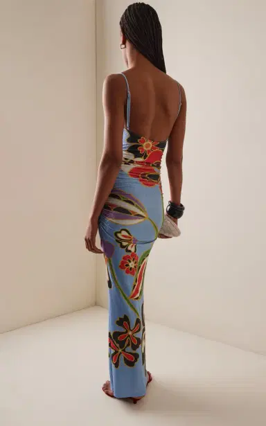 Cala de la Cruz Exclusive La Isla Kim Floral Jersey Maxi Dress | Thumbnail 4 Cala de la Cruz Exclusive La Isla Kim Floral Jersey Maxi Dress | Thumbnail 4