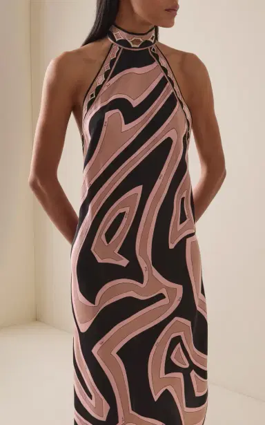 PUCCI Printed Silk Twill Maxi Dress | Thumbnail 3 PUCCI Printed Silk Twill Maxi Dress | Thumbnail 3