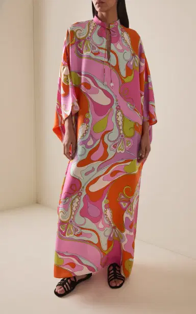 PUCCI Silk Twill Caftan | Thumbnail 2