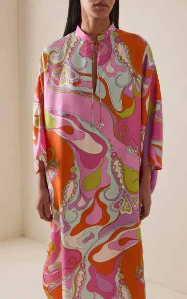 PUCCI Silk Twill Caftan | Thumbnail 3