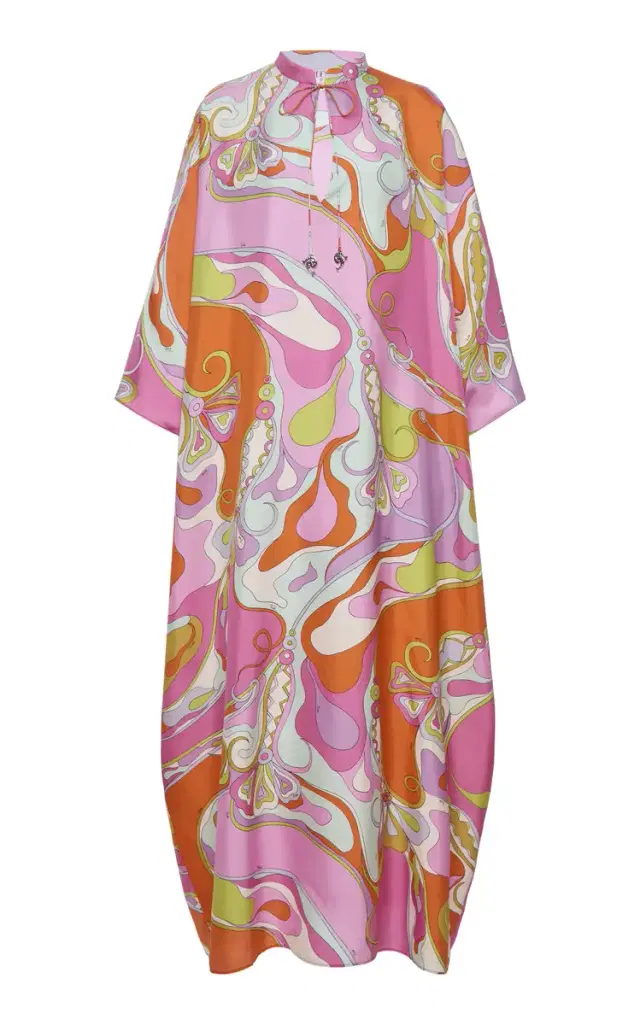 Pucci Silk Twill Caftan