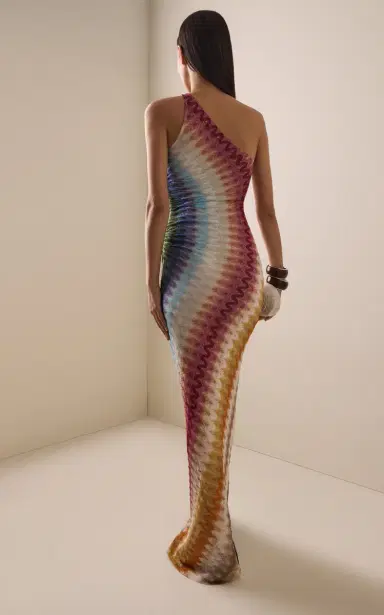 Missoni Multicolored Knitted Maxi Dress | Thumbnail 4