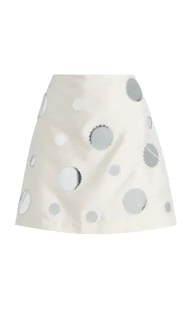 CHAN LUU Exclusive La Isla Sequined Dupioni Mini Skirt | Thumbnail 10