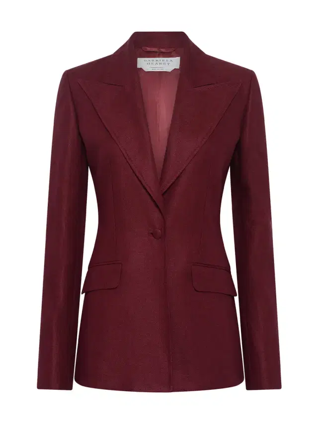 Gabriela Hearst Leiva Linen Twill Blazer
