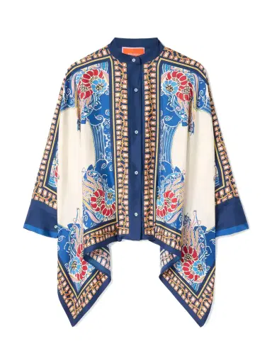 La DoubleJ Silk Twill Foulard Shirt | Thumbnail 1