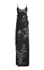 Wiederhoeft Arbe Embroidered Silk Jersey Dress | Thumbnail 2