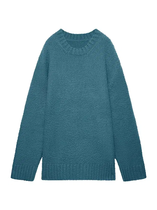 Men's Milo Textured Cashmere Sweater - Cypress