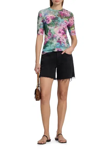 Johnny Was Women's Magnolia Meadow Mesh Top | Thumbnail 2 Johnny Was Women's Magnolia Meadow Mesh Top | Thumbnail 2