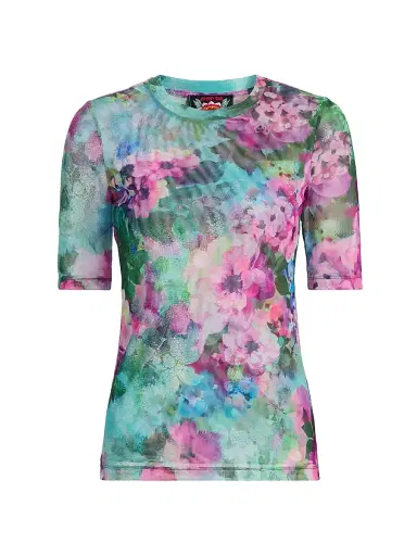Johnny Was Women's Magnolia Meadow Mesh Top | Thumbnail 1 Johnny Was Women's Magnolia Meadow Mesh Top | Thumbnail 1