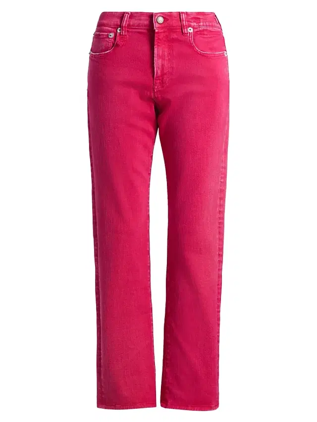 R13 Women's Romeo Straight-Leg Jeans - Fuchsia Stretch
