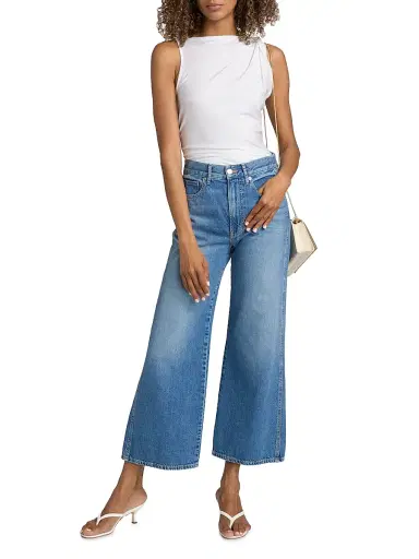 Veronica Beard Women's Taylor High-Rise Wide-Leg Crop Jeans | Thumbnail 2 Veronica Beard Women's Taylor High-Rise Wide-Leg Crop Jeans | Thumbnail 2