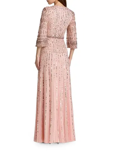 Mac Duggal Women's Embellished Sequined A-Line Gown - Light Rose - Size 20 | Thumbnail 2 Mac Duggal Women's Embellished Sequined A-Line Gown - Light Rose - Size 20 | Thumbnail 2