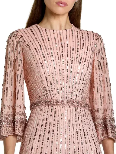 Mac Duggal Women's Embellished Sequined A-Line Gown - Light Rose - Size 20 | Thumbnail 3 Mac Duggal Women's Embellished Sequined A-Line Gown - Light Rose - Size 20 | Thumbnail 3