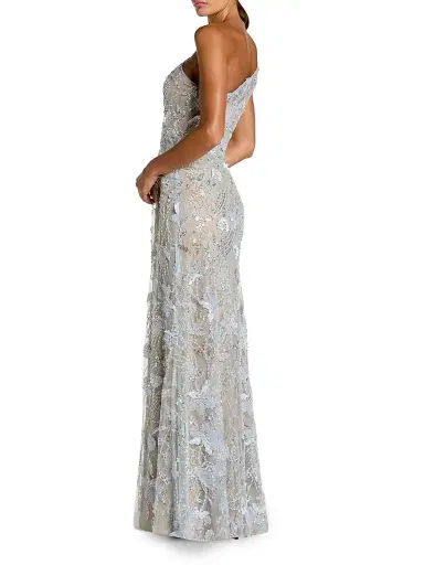 Mac Duggal Women's One-Shoulder Neckline Trumpet Gown | Thumbnail 2 Mac Duggal Women's One-Shoulder Neckline Trumpet Gown | Thumbnail 2