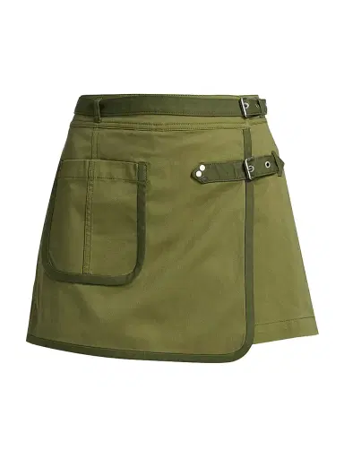 DEREK LAM 10 CROSBY Women's Houston Cotton Twill Buckled Skort | Thumbnail 1 DEREK LAM 10 CROSBY Women's Houston Cotton Twill Buckled Skort | Thumbnail 1