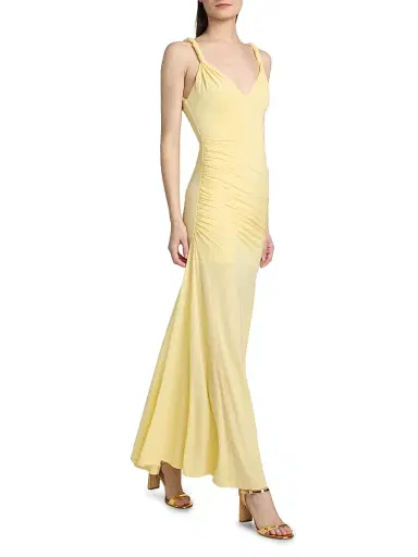Alice + Olivia Women's Bianca Twist-Strap Maxi Dress | Thumbnail 2 Alice + Olivia Women's Bianca Twist-Strap Maxi Dress | Thumbnail 2