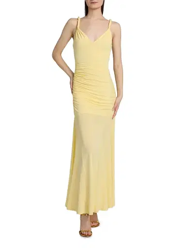 Alice + Olivia Women's Bianca Twist-Strap Maxi Dress | Thumbnail 3 Alice + Olivia Women's Bianca Twist-Strap Maxi Dress | Thumbnail 3