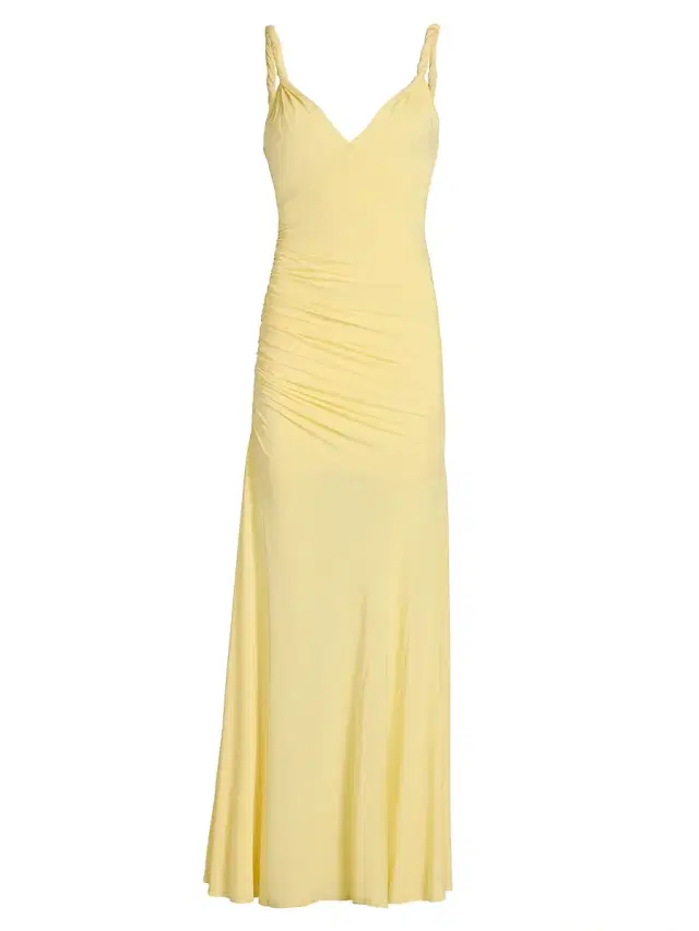 ALICE + OLIVIA Women's Bianca Twist-Strap Maxi Dress - Butter