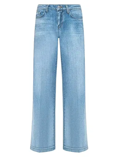 L'AGENCE Women's Joanne Low-Rise Wide-Leg Jeans - Dry Ice | Thumbnail 1 L'AGENCE Women's Joanne Low-Rise Wide-Leg Jeans - Dry Ice | Thumbnail 1